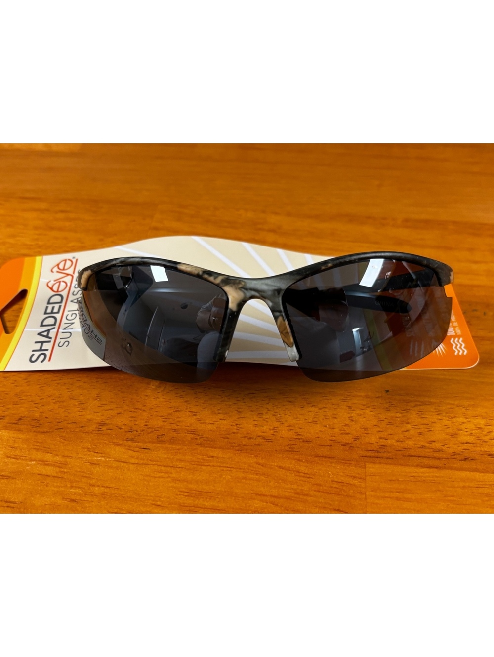 ShadedEye Camouflage Sport Sunglasses with Scratch and Impact Resistant Lenses,